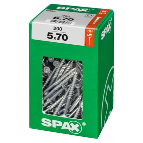 SPAX vis T-STAR+ WIROX - 5x70 XXL (boite 200 pces)