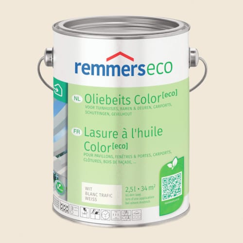 Remmers Lasure à L'Huile Color Eco 0,75 L - Blanc Crème