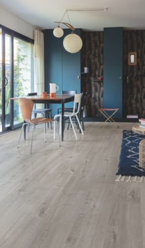 Quick-Step vinyle Alpha Vinyl Bloom 5+1 - chêne cosy coton gris 40202 - 6 x 209 x 1494 mm