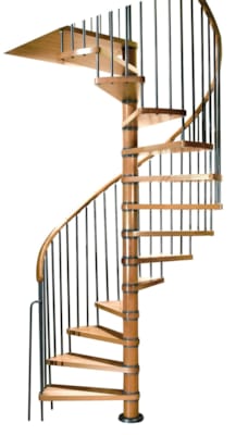 Vega - Escalier spirale - Hêtre massif - 120 cm