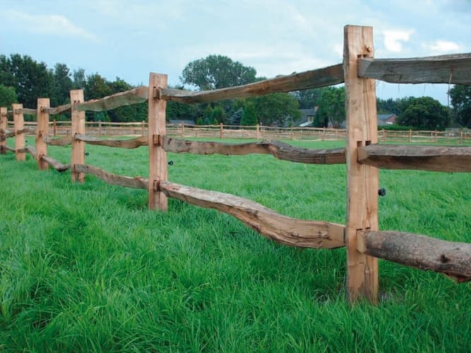 Lisses fendue de 3.00 m - Post & Rail