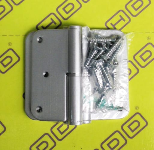 Paumelle - Alu look 80x80 - Droite