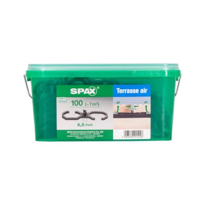 SPAX Cales de distance AIR pour terrasse 6,5 mm (100 pces)