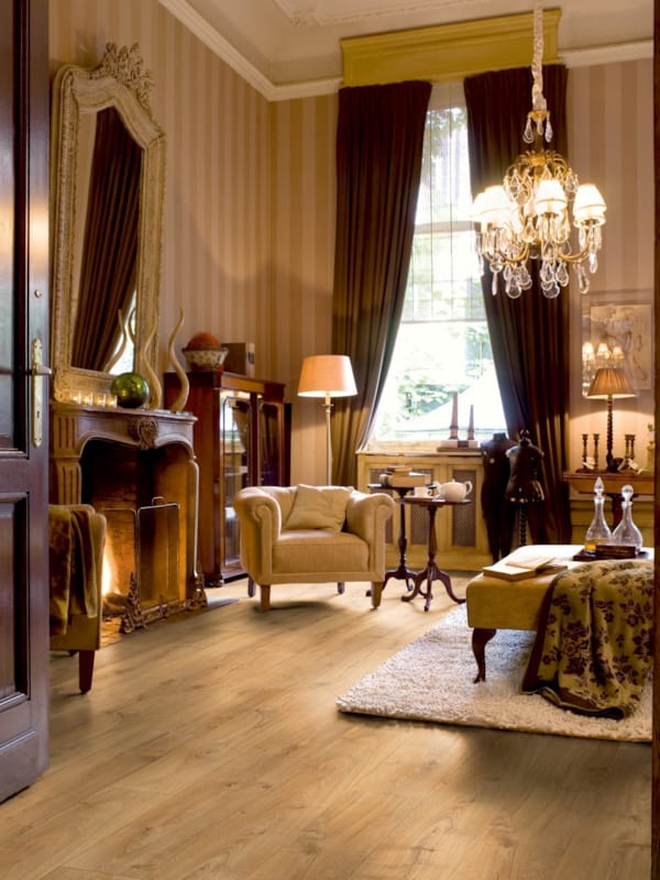 Parquet stratifié Quick-Step Largo - Chêne Cambridge naturel 1662 - 9,5 x 205 x 2050 mm