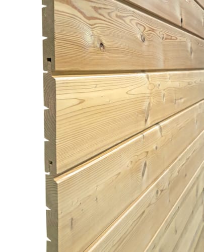 Bardage mélèze 21x132 4m - Brut