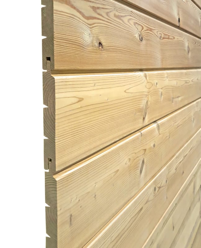 Bardage mélèze 21x132 4m - Brut