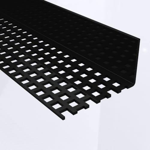 Durasid grille antirongeur bardage synthétique pour ventilation noir - 2500 mm