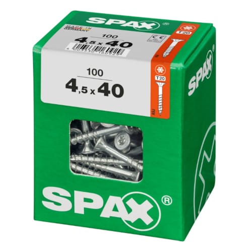 SPAX vis T-STAR+ WIROX - 4,5x40 L (boite 100 pces)
