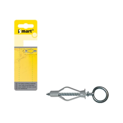 Cheville SMART corps creux nylon + piton 8 x 40 (6 pces)