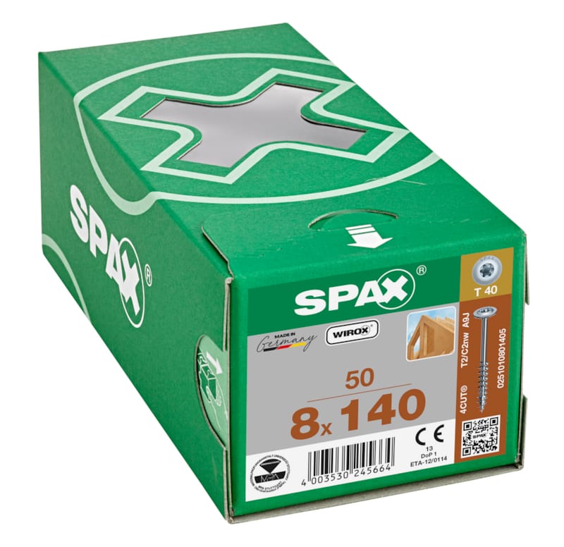 SPAX vis HI.FORCE WIROX - 8x140 (bte 50 pces)