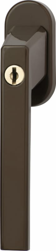 Poignée de fenêtre à clé Marron