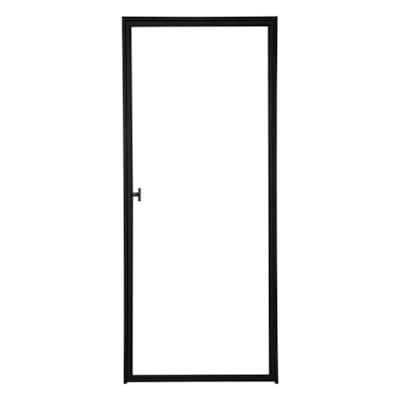 Porte Ferro Elegance - Verre clair/Acier - 2040 x 880 mm - Poussée gauche