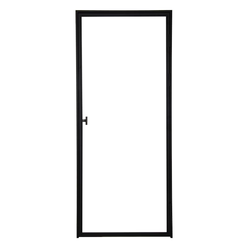 Porte Ferro Elegance - Verre clair/Acier - 2040 x 880 mm - Poussée gauche