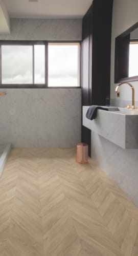 Parquet stratifié Quick-Step Impressive Patterns - Chevron chêne brun 4164 - 8 x 396 x 120