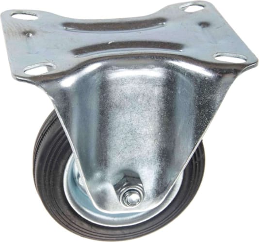 Roulette Caoutchouc Fixe 80 mm