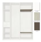 MOKI ESPACE tablettes mobiles orme argente 750 mm - 2 pces