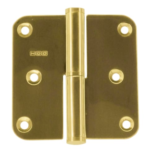 Paumelle - Titanium (laiton) 80 x 80 - Droite