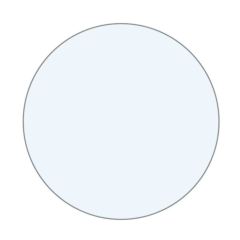 Verre clair Thys rond