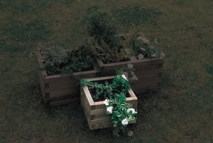 Bac à fleurs - Square 30x30x28 cm