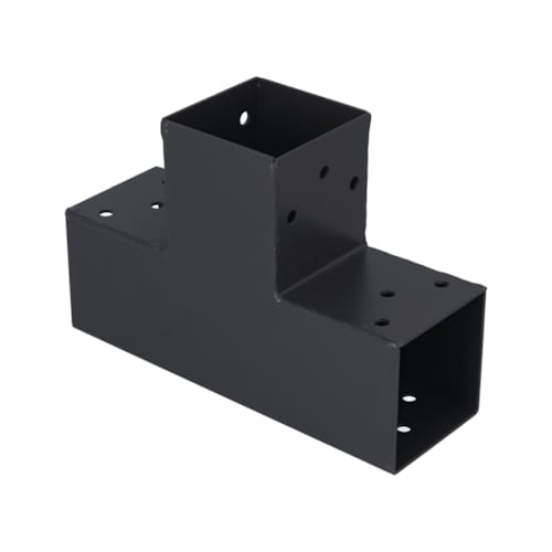 Suki connecteur 71 x 71 mm en T angle 90° pour poteau bois 70 x 70 mm