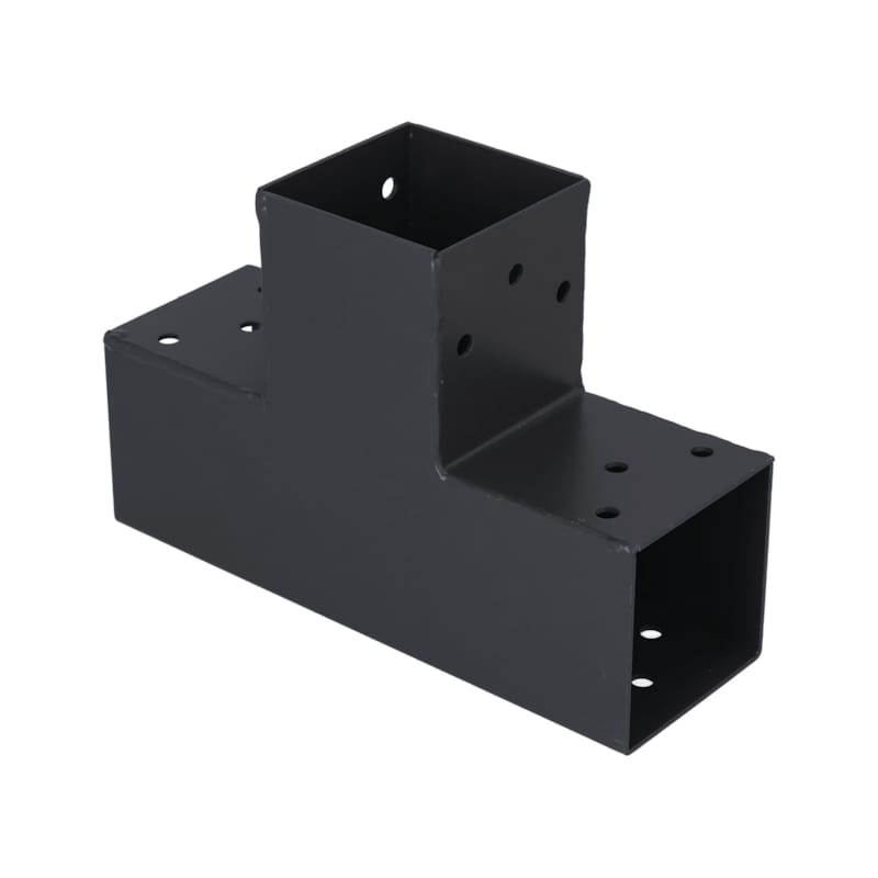 Suki connecteur 71 x 71 mm en T angle 90° pour poteau bois 70 x 70 mm