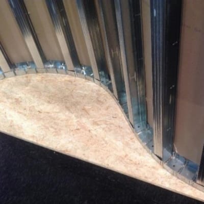 Metal Stud plafond concave 3m00