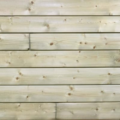 Bardage sapin autoclavé - Brut - 21 x 125 x 4200 mm