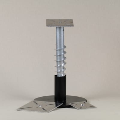 Weasyfix Connecteur avec plaque en aluminium 200/200/8 et vis tête fraisée M16/50
