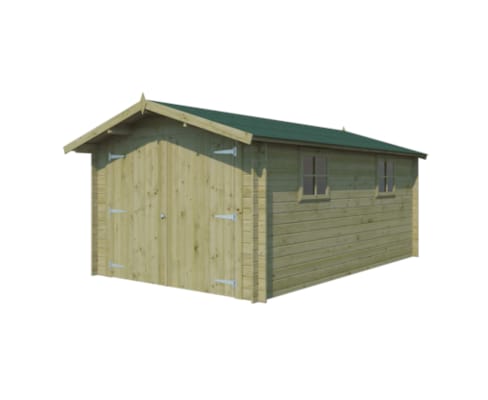 Carport classic épicéa 28 mm x 320 x 505 cm + 30 cm traité vert