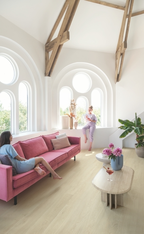 Quick-Step vinyle Alpha Vinyl Bloom 5+1 - chêne brise marine beige 40080 - 6 x 209 x 1494