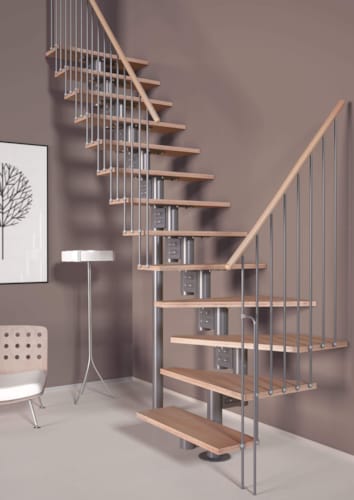 Eureka - Escalier 1/4 tournant gauche supplém.