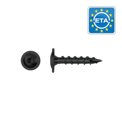 PFS vis à bois tête bombée - T40 8 x 40 mm BlackTop (6 pces)