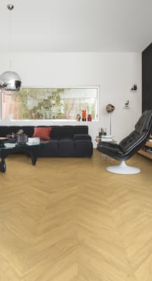 Parquet stratifié Quick-Step Impressive Patterns - Chevron chêne naturel 4161 - 8 x 396 x