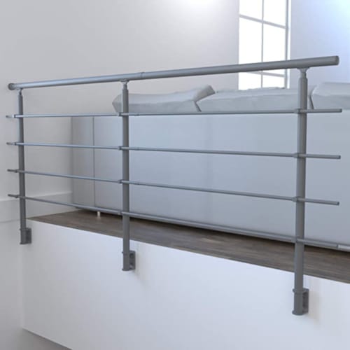 Kit RONDO RAL 7037 fixation latérale 2m00