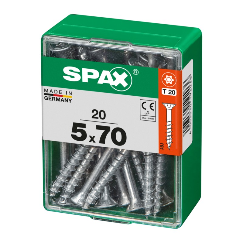 SPAX vis T-STAR+ WIROX - 5x70 M (boite 20 pces)