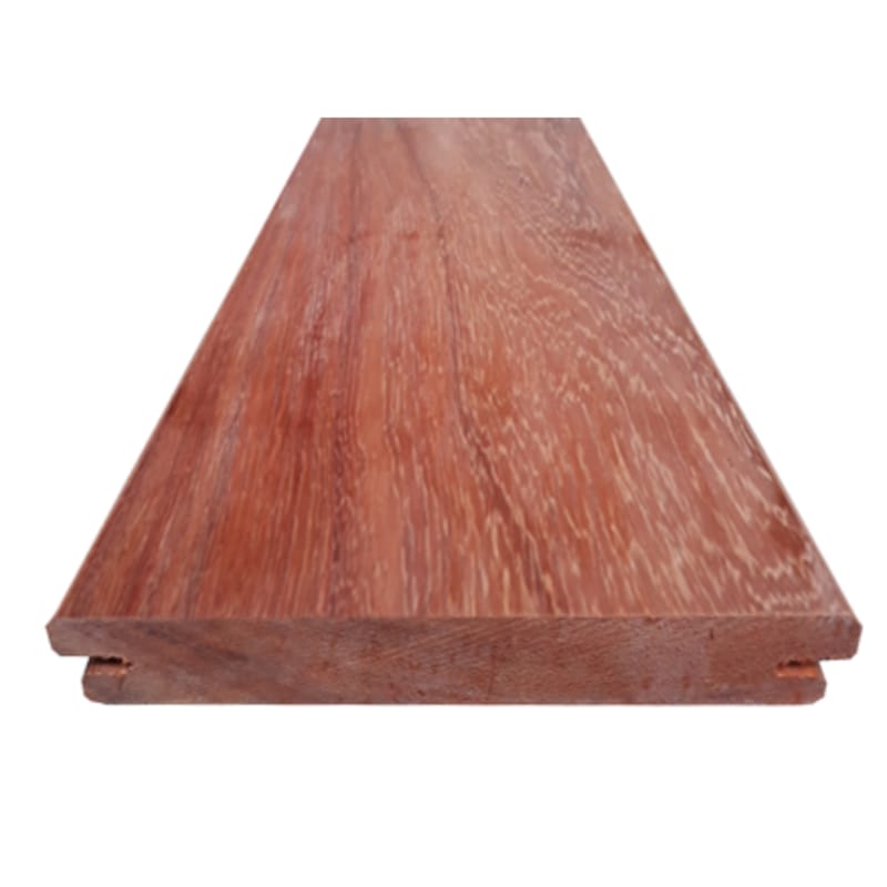 Planche de terrasse padouk - B-fix - 21 x 140 x 2750 mm