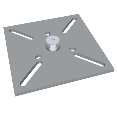 Weasyfix Connecteur avec plaque en aluminium 250/250/8 et vis tête fraisée M16/50