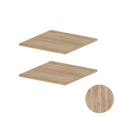 MOKI ESPACE tablettes mobiles chêne castello 550 mm - 2 pces