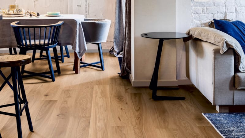 Parquet semi-massif Friends James - Chêne rustique verni naturel - 11 x 162 x 2190 mm