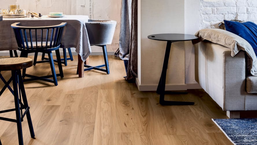 Parquet semi-massif Friends James - Chêne rustique verni naturel - 11 x 162 x 2190 mm
