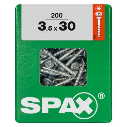 SPAX vis T-STAR+ WIROX - 3,5x30 L (boite 200 pces)