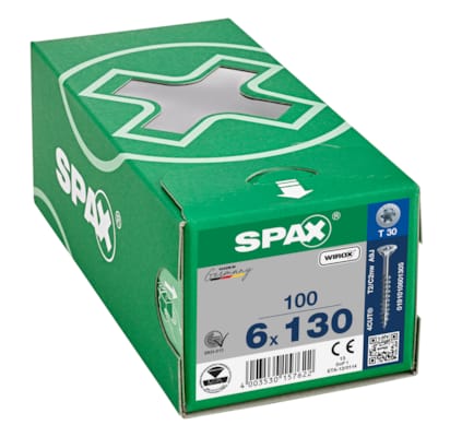 SPAX vis TX WIROX - 6x130 (boite 100 pces)