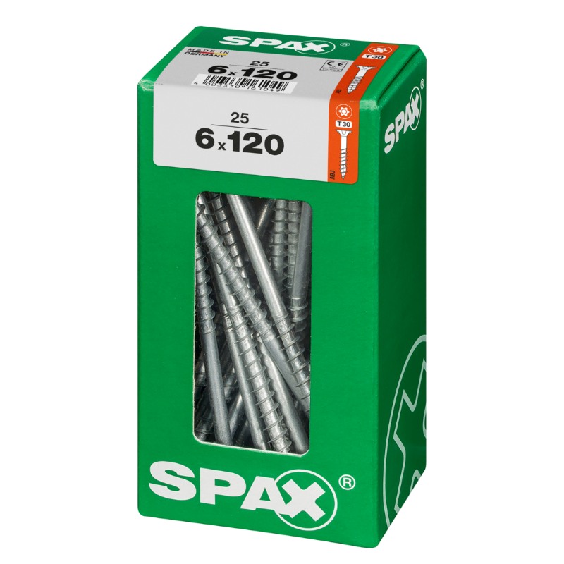 SPAX vis T-STAR+ WIROX - 6x120 L (boite 25 pces)