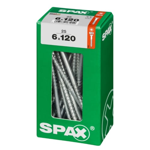 SPAX vis T-STAR+ WIROX - 6x120 L (boite 25 pces)