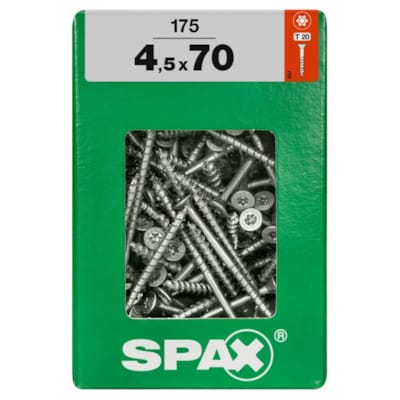 SPAX vis T-STAR+ WIROX - 4,5x70 XXL (boite 175 pces)