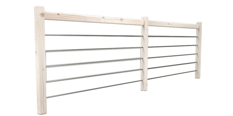 Trendy Eco Sapin garde-corps Alu - 320 cm