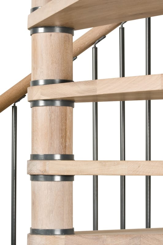 Columbia - Escalier spirale - Chêne massif 140 cm