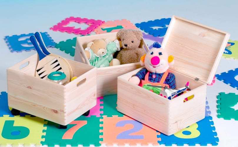 Lot de 3 caisses rangement pin