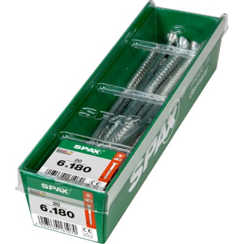 SPAX vis T-STAR+ WIROX - 6x180 M-STK (boite 20 pces)