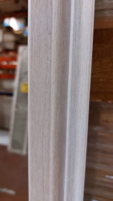 Face de placard origine TL 2610x1100mm 2 vtx miroir Havane / profil Art Déco revêtu Acacia